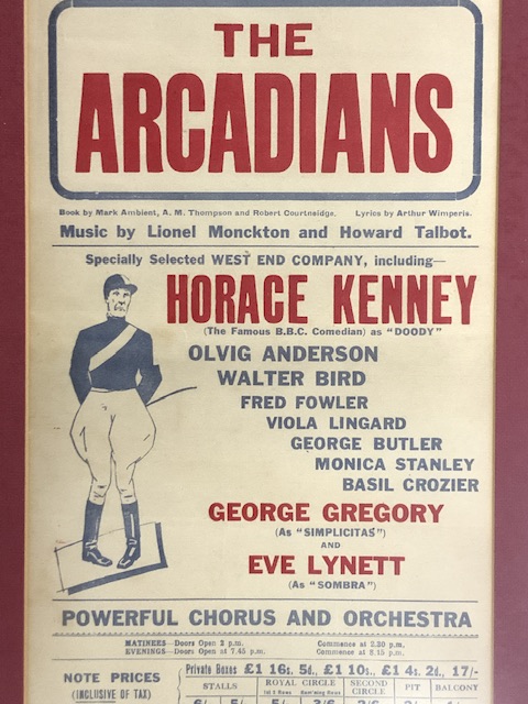 THEATRE ROYAL BRIGHTON POSTER; 'THE ARCADIANS'; 1935; 36.5 X 87CM - Image 3 of 5