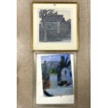 PAUL BECK; ARTIST PROOF; SIGNED IN PENCIL; TITLED THE MALTINGS; SAFFRON WALDEN; FRAMED AND GLAZED;