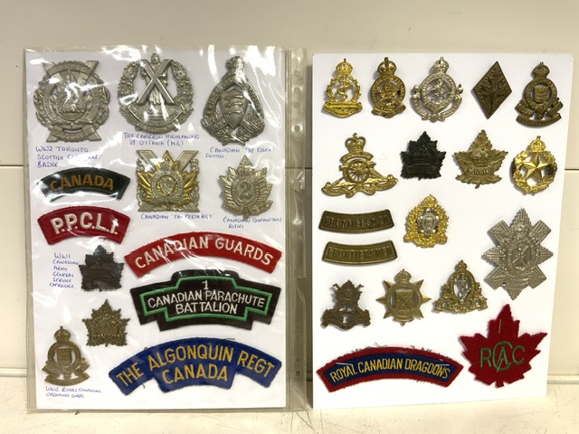 QUANTITY OF MILITARY CANADIAN CLOTH AND METAL BADGES - Image 3 of 4