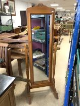 VINTAGE PINE CHAVEL SWING DRESSING MIRROR 161CM