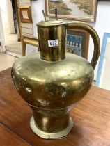 LARGE BRASS MIDDLE EASTERN WATER JUG; 57CM