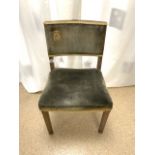 QUEENS CORONATION 1953 CHAIR LIMED OAK No 154, MARKED TO BASE HANDS & SONS, ER CORONATION