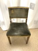 QUEENS CORONATION 1953 CHAIR LIMED OAK No 154, MARKED TO BASE HANDS & SONS, ER CORONATION