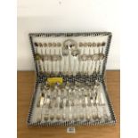 VINTAGE SILVER PLATED CANTEEN OF CUTLERY