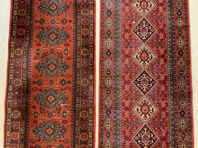 TWO VINTAGE RUNNERS / CARPETS - Image 2 of 3