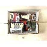 MIXED BOXED AND PLAYWORN TOY VEHICLES, DINKY, BURAGO, TRIUMPH AND MORE