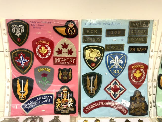 QUANTITY OF MILITARY CANADIAN CLOTH AND METAL BADGES - Image 2 of 4