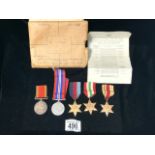 A COLLECTION OF MILITARY MEDALS; AWARDED TO 'SAP 195952 P.G. ROBBINS', INCLUDING; WWII STAR,
