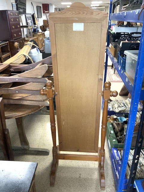 VINTAGE PINE CHAVEL SWING DRESSING MIRROR 161CM - Image 2 of 3