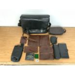 QUANTITY OF LEATHER BAGS AND MORE INCLUDES WOODBRIDGE