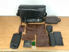 QUANTITY OF LEATHER BAGS AND MORE INCLUDES WOODBRIDGE