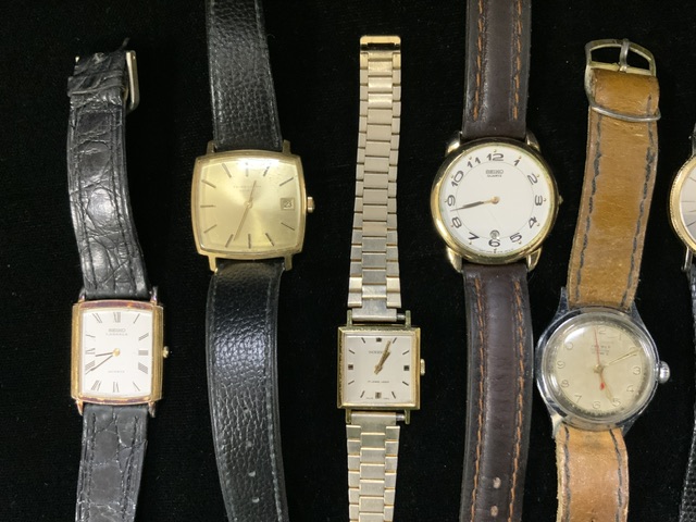 A QUANTITY OF VINTAGE WRISTWATCHES INCLUDING; ROTARY; SEIKO; OMEGA AND OTHERS; VARIOUS DESIGNS - Image 2 of 4