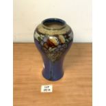 ROYAL DOULTON VASE DESIGNED BY FLORRIE JONES; 32CM