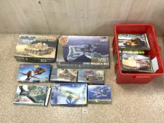 MODEL MILITARY AIRCRAFTS,TANKS, AIRFIX, DRAGON, REVELL AND MORE
