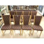 SET OF EIGHT MODERN ERCOL CHAIRS