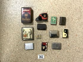 LIGHTERS, CIGARETTE CASES, SNUFF BOXES AND MORE