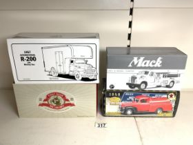 BOXED DIE CAST COLLECTORS VEHICLES, ERTL, FIRST GEAR 'TRUCKS'