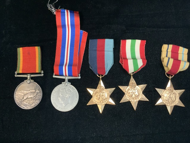 A COLLECTION OF MILITARY MEDALS; AWARDED TO 'SAP 195952 P.G. ROBBINS', INCLUDING; WWII STAR, - Image 2 of 5