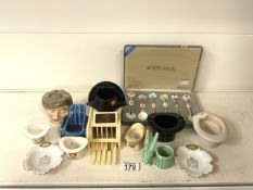 MIXED ITEMS INCLUDES ADVERTISING ASHTRAYS, OLYMPIC SPOONS AND MORE