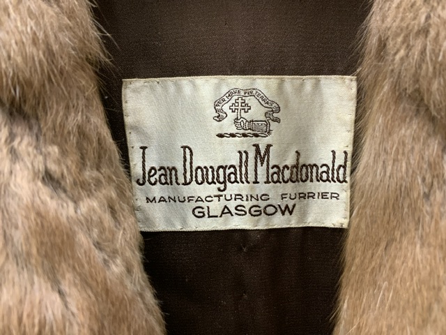 FUR CAPE BY COUPAR OF GLASGOW AND FUR COAT BY JEAN DOUGALL MACDONALD OF GLASGOW - Image 4 of 5