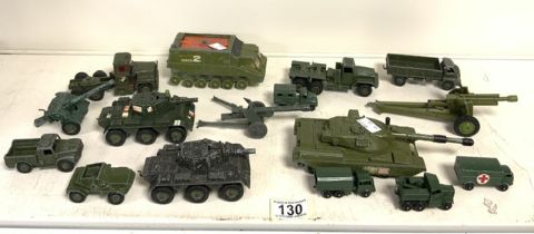 VINTAGE MILITARY DIE CAST TOYS, MECCANO, DINKY, LESNEY AND MORE