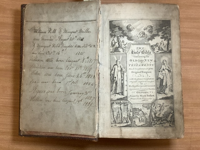 THE HOLY BIBLE OLD AND NEW TESTAMENTS; EARLY 19TH CENTURY - Image 2 of 3