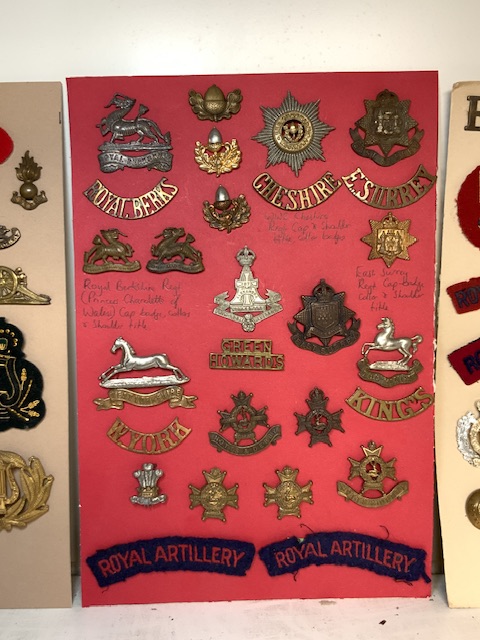 MILITARY METAL AND CLOTH BADGES, ROYAL ENGINEERS, ROYAL ARTILLERY, VARIOUS REGIMENTS - Image 3 of 4
