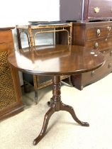 ANTIQUE OCCASSIONAL ROUND TILT TOP TABLE 73CM