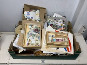 LARGE COLLECTION OF STAMPS INCLUDES EARLY PIECES