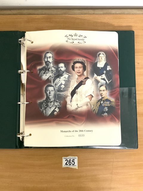 COINS - FOLDER OF MONARCHS OF THE 20TH CENTURY COLLECTION No 0533