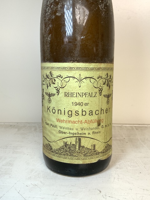 KONIGSBACHER 1940 THIRD REICH GERMAN DRY WHITE WINE 'RHEINPFALZ' - Image 2 of 3