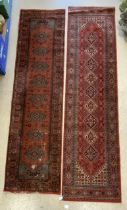 TWO VINTAGE RUNNERS / CARPETS