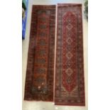 TWO VINTAGE RUNNERS / CARPETS