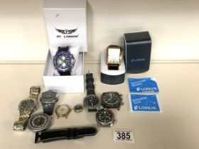 MIXED USED WATCHES SEIKO, LORUS, TIMEX AND MORE