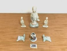 MIXED EARLY CHINESE FIGURES AND ANIMALS AND MORE