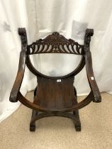 19TH CENTURY SAVONAROLA CHAIR