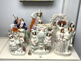 LARGE QUANTITY OF STAFFORDSHIRE FIGURES