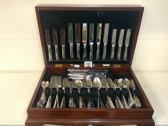 LARGE CANTEEN OF CUTLERY STAINLESS STEEL