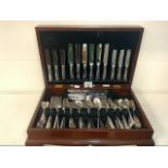 LARGE CANTEEN OF CUTLERY STAINLESS STEEL