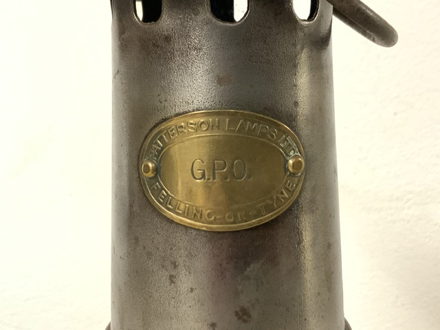 VINTAGE GPO MINERS LAMP; 27CM - Image 2 of 2