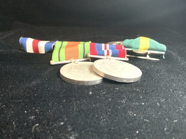 A COLLECTION OF MILITARY MEDALS AND RIBBONS ON BAR BROOCH, INCLUDING; THE FRANCE AND GERMANY STAR, - Image 3 of 3