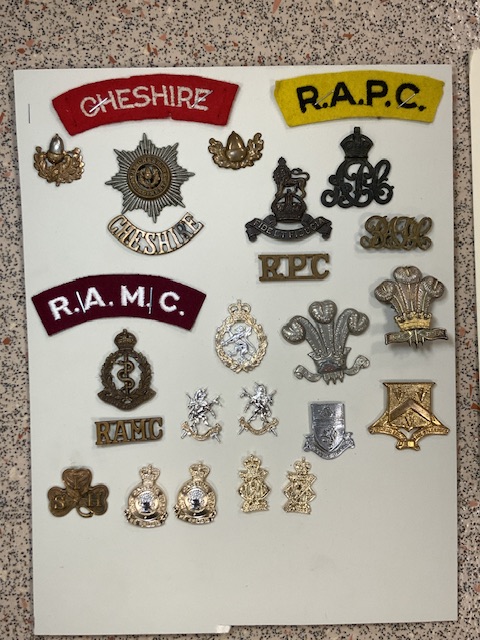 QUANTITY OF MILITARY METAL AND CLOTH BADGES, ROYAL PIONEER CORPS, WELSH GUARDS, CAVALRY & HUSSARS - Image 2 of 5