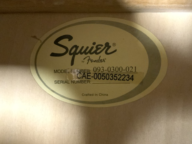 SQUIRE "FENDER" ACOUSTIC GUITAR - Image 2 of 7