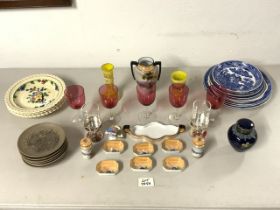 MIXED CHINA AND GLASS INCLUDES VERA WANG, POOLE AND MORE