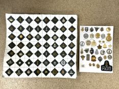 MILITARY POLICE, METAL & CLOTH BADGES FROM AROUND THE WORLD