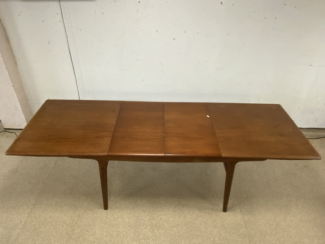 MID-CENTURY DANISH EXTENDING DINING TABLE WITH EIGHT MATCHING DANISH CHAIRS BY MORGEN - KOHL - Image 6 of 9
