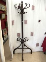 VINTAGE WOODEN UMBRELLA AND COAT STAND; 202CM