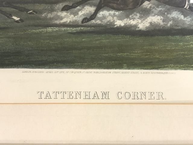 VINTAGE COLOURED ENGRAVING TITLED TATTENHAM CORNER ENGRAVED BY W. SUMMERS, PAINTED BY H. ALKEN. NICE - Image 3 of 6