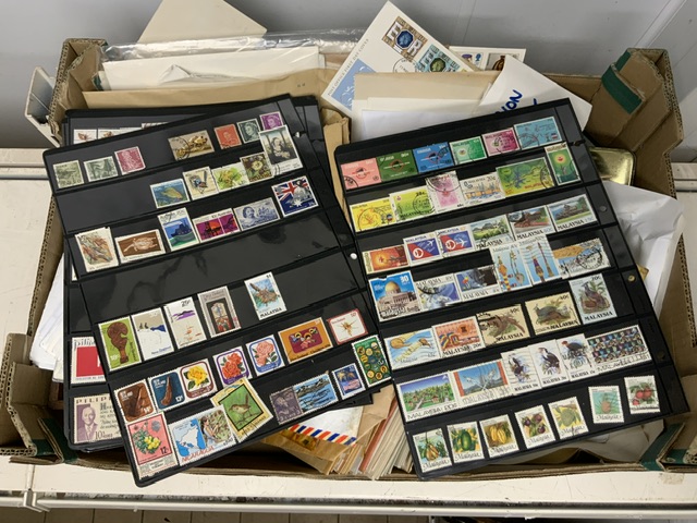 LARGE COLLECTION OF STAMPS INCLUDES EARLY PIECES - Image 2 of 3