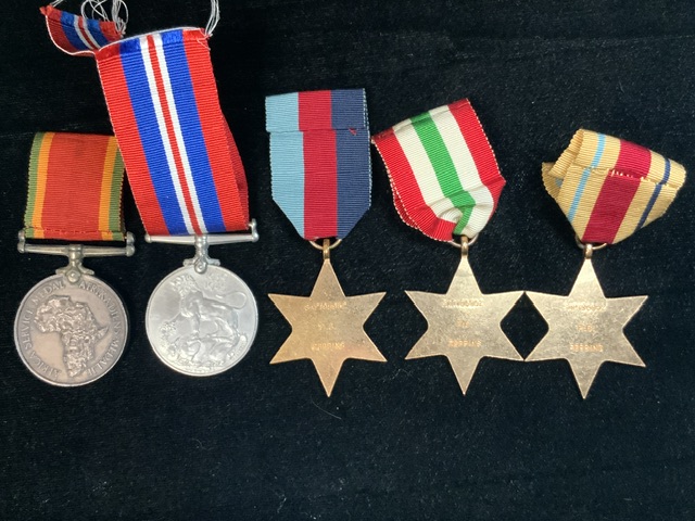 A COLLECTION OF MILITARY MEDALS; AWARDED TO 'SAP 195952 P.G. ROBBINS', INCLUDING; WWII STAR, - Image 3 of 5